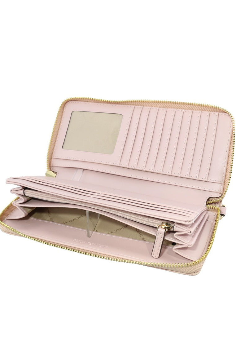Michael Kors Jet Set Travel Signature Zip Around Continental Wallet - Ballet