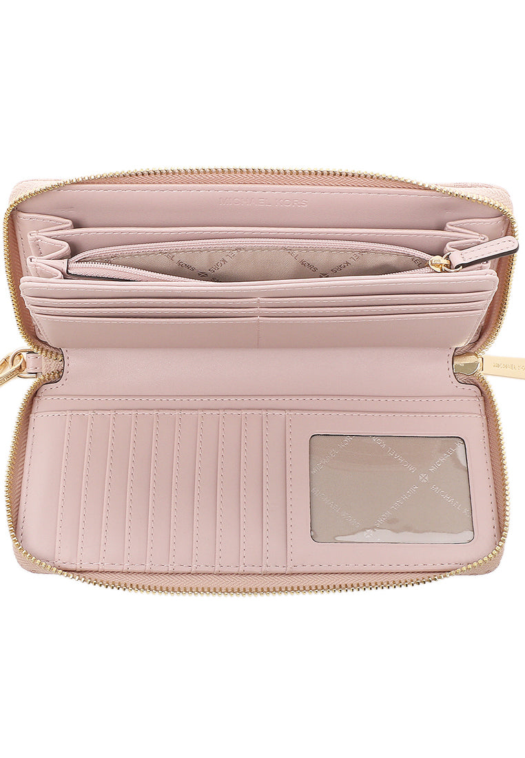 Michael Kors Jet Set Travel Signature Zip Around Continental Wallet - Ballet