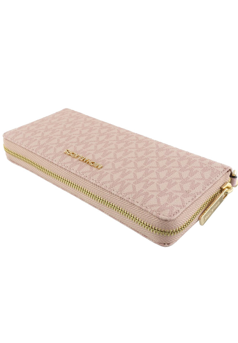 Michael Kors Jet Set Travel Signature Zip Around Continental Wallet - Ballet
