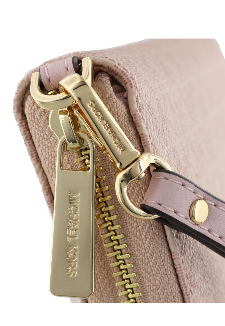 Michael Kors Jet Set Travel Signature Zip Around Continental Wallet - Ballet