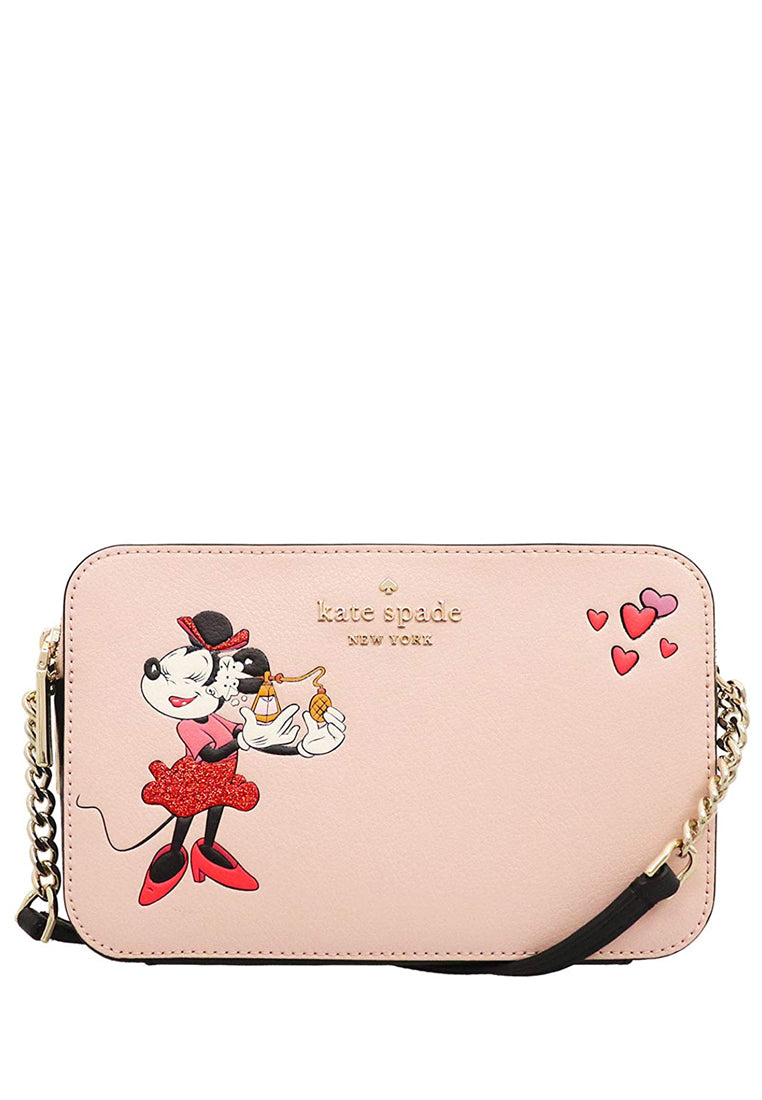 Kate Spade Disney Minnie Mouse Double Zip Crossbody Bag Pale Vallum