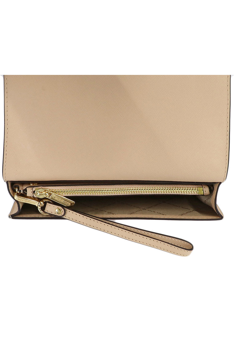 Michael Kors Saffiano Leather 3-In-1 Crossbody Bag - Beige