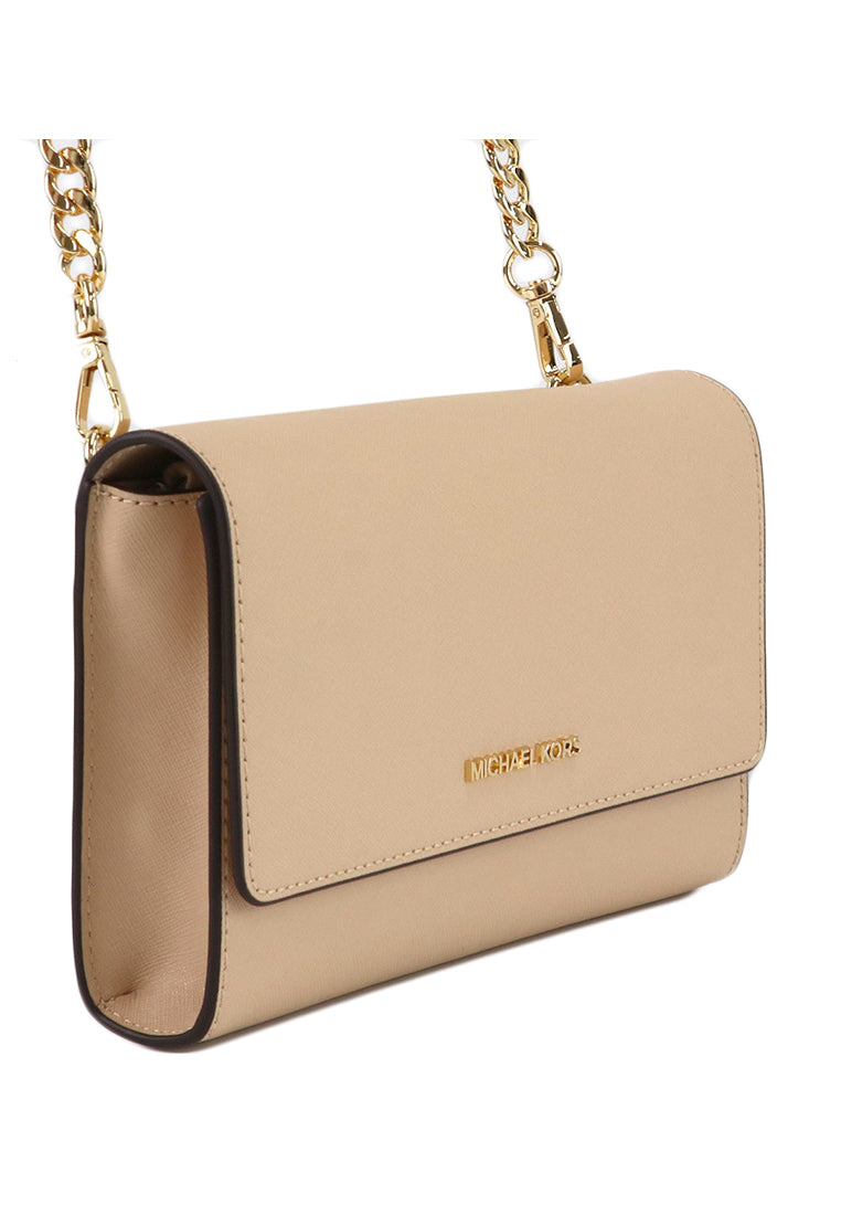 Michael Kors Saffiano Leather 3-In-1 Crossbody Bag - Beige