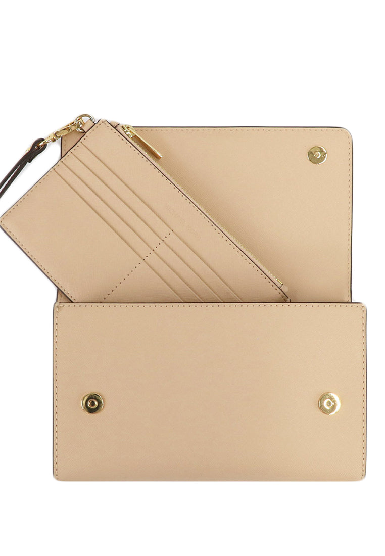Michael Kors Saffiano Leather 3-In-1 Crossbody Bag - Beige