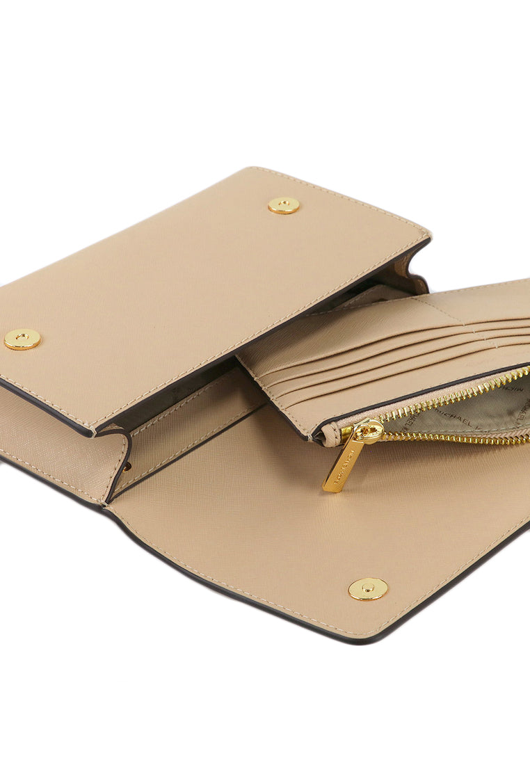 Michael Kors Saffiano Leather 3-In-1 Crossbody Bag - Beige