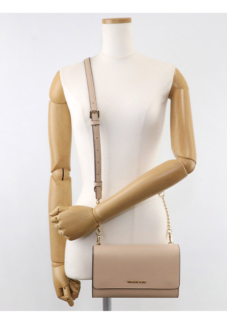 Michael Kors Saffiano Leather 3-In-1 Crossbody Bag - Beige