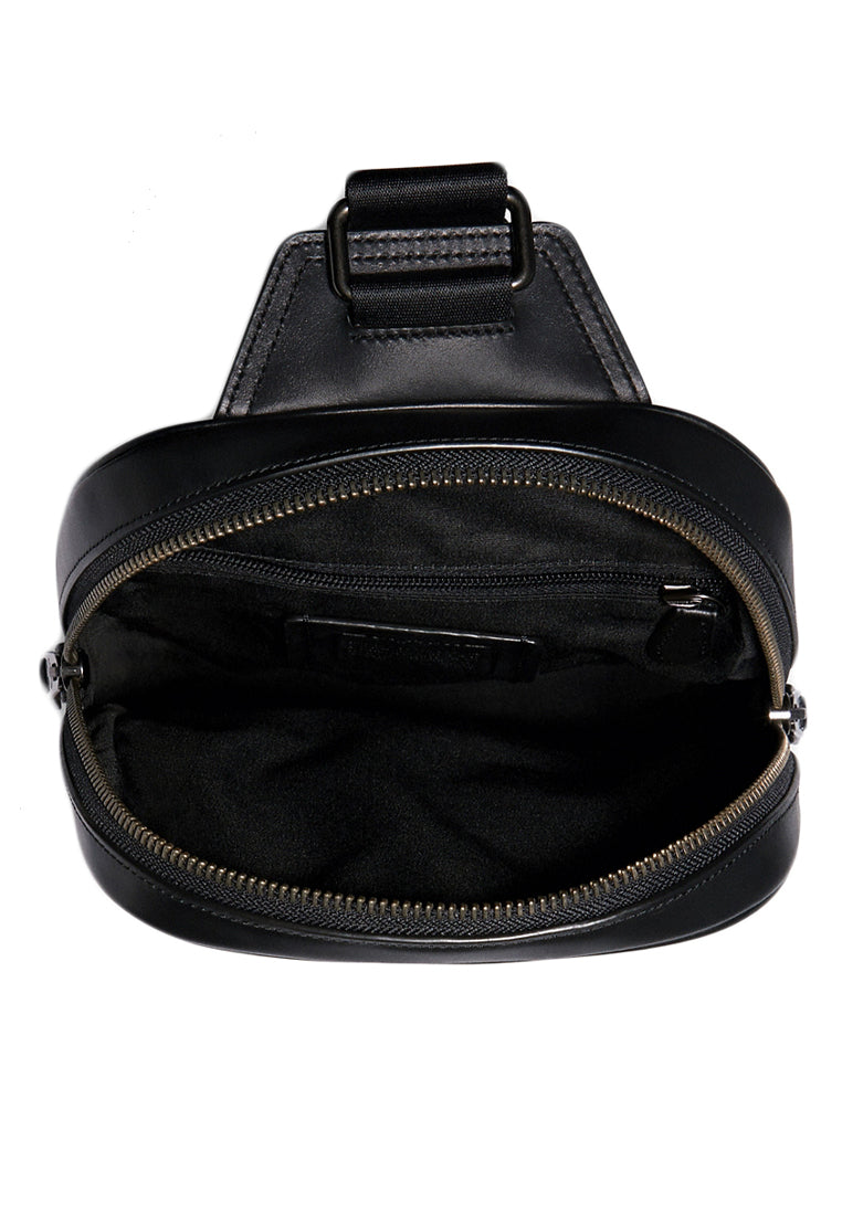 Coach Graham Pack In Signature Canvas With Varsity Stripe - Brown