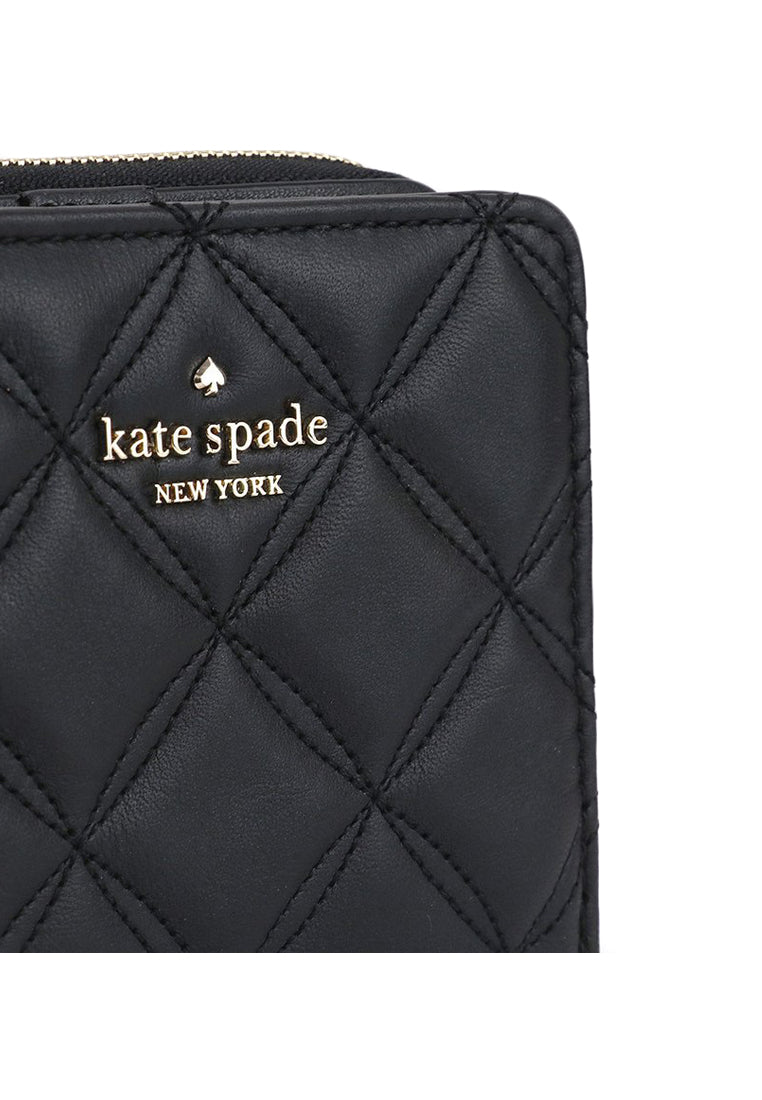Kate Spade Natalia Small Zip Around Wallet - Black