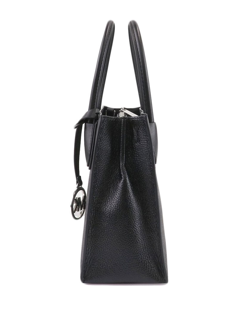 Michael Kors Mercer Medium Messenger Signature Crossbody Bag - Black