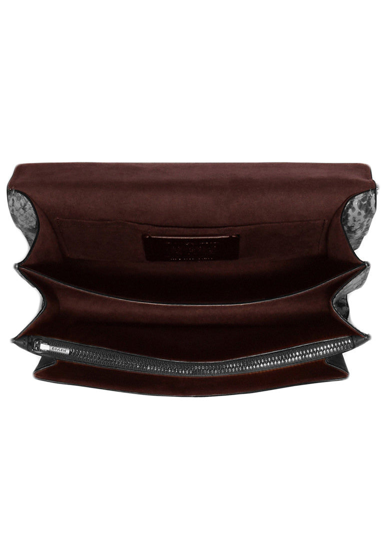 Coach Klare Crossbody In Signature Canvas With Rivets - Black