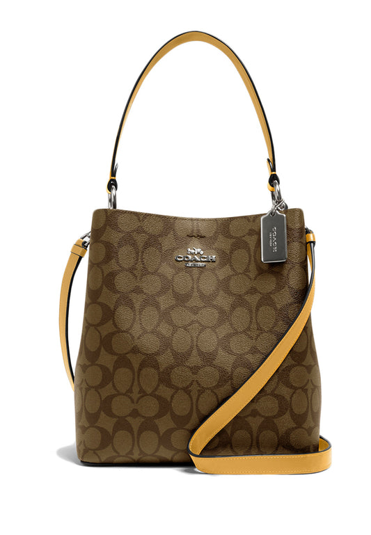 Coach Town Bucket Bag In Signature Canvas - Brown/Honeycomb