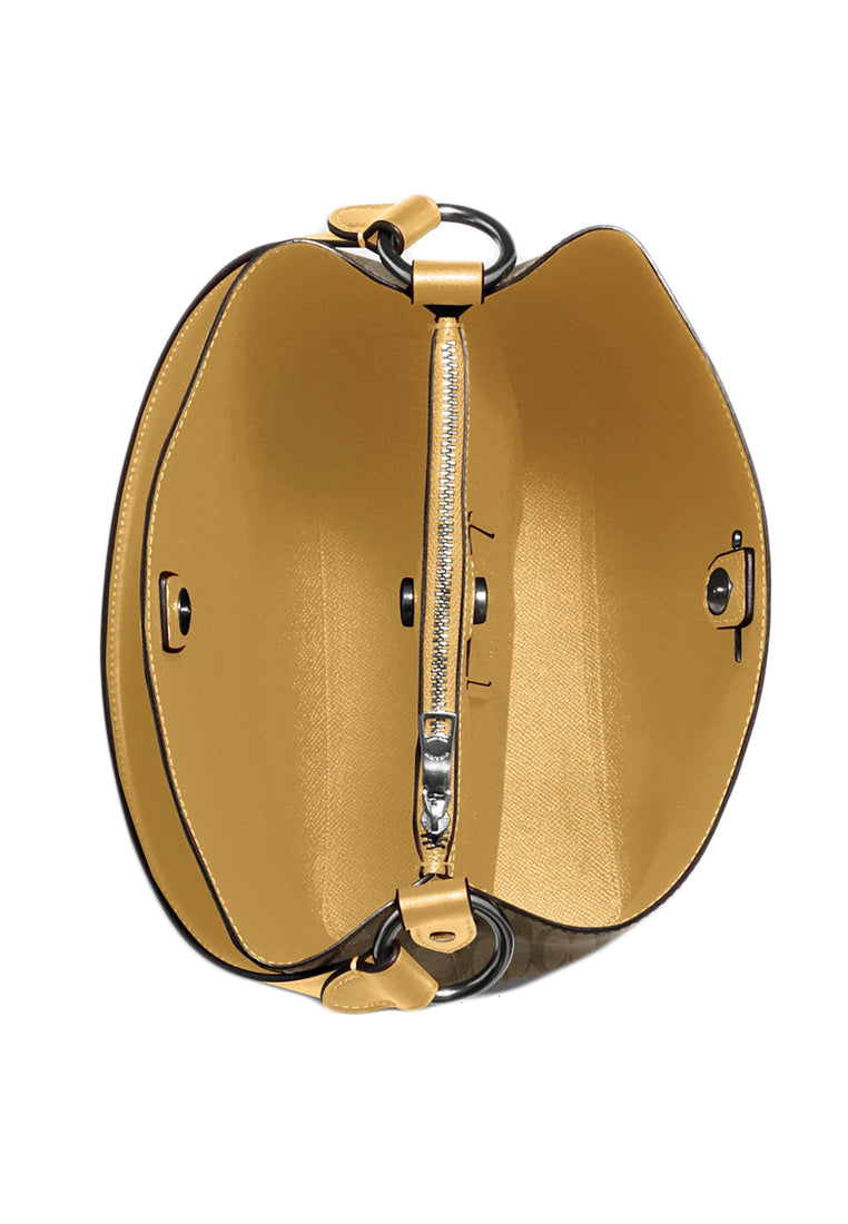 Coach Town Bucket Bag In Signature Canvas - Brown/Honeycomb