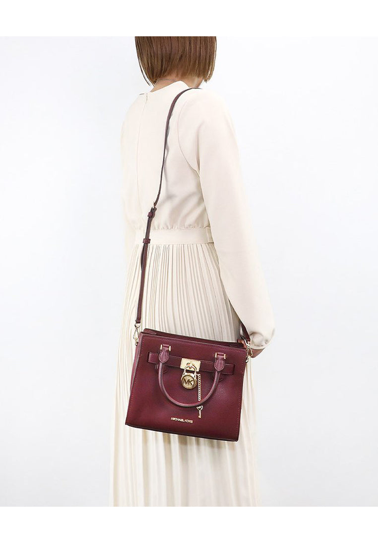 Michael Kors Hamilton Small Satchel - Merlot