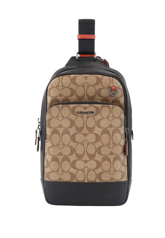 Coach Graham Pack In Signature Canvas - Brown