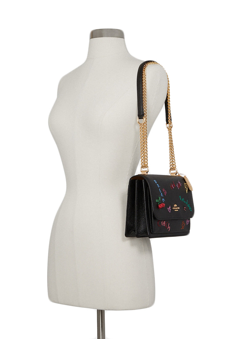 Coach Klare Crossbody With Diary Embroidery - Black