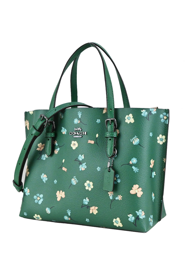 Coach Mollie Tote 25 With Mystical Floral Print - Green