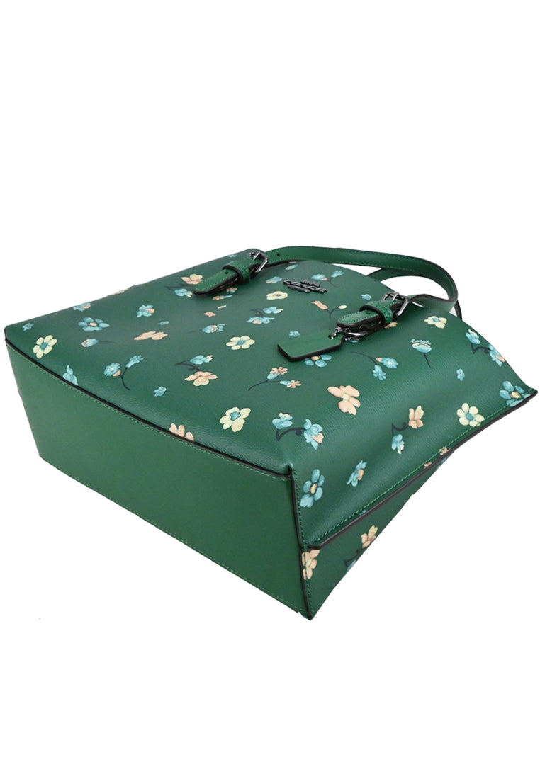 Coach Mollie Tote 25 With Mystical Floral Print - Green