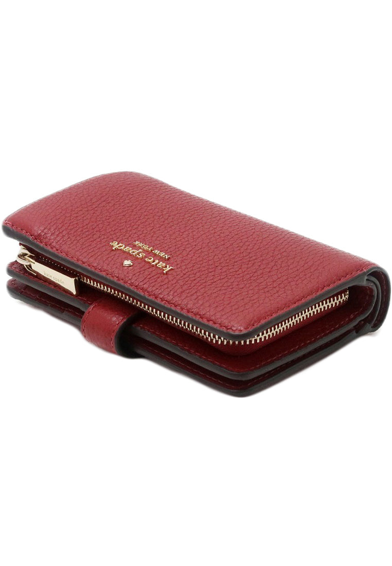 Kate Spade Leila Medium Compartment Bifold Wallet - Red Currant