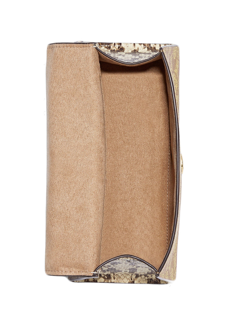 Coach Pepper Satchel In Signature Canvas - Brown/White