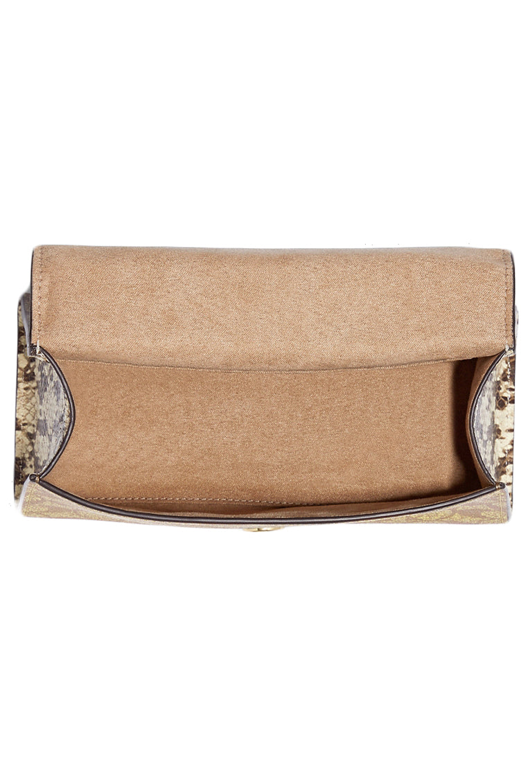 Coach Pepper Satchel In Signature Canvas - Brown/White