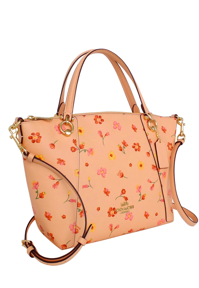 Coach Kacey Satchel With Mystical Floral - Faded Blush