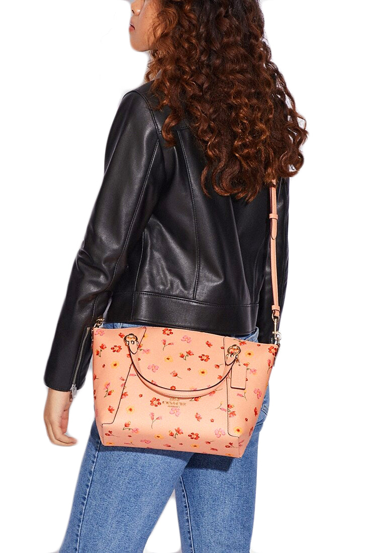 Coach Kacey Satchel With Mystical Floral - Faded Blush