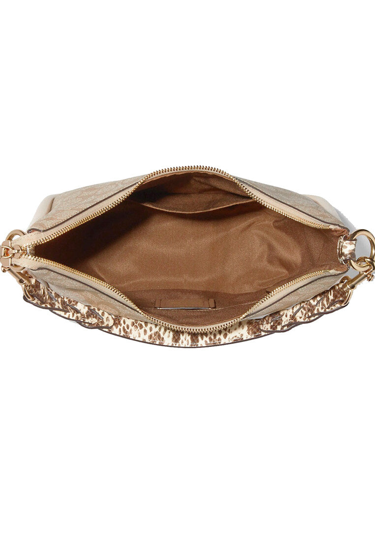 Coach Jules Hobo In Signature Canvas - Light Brown
