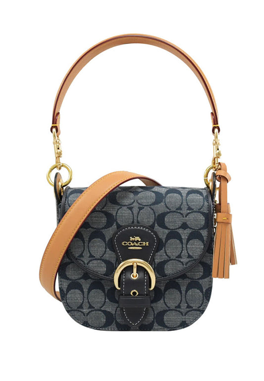 Coach Kleo Shoulder Bag 17 In Signature Chambray - Denim