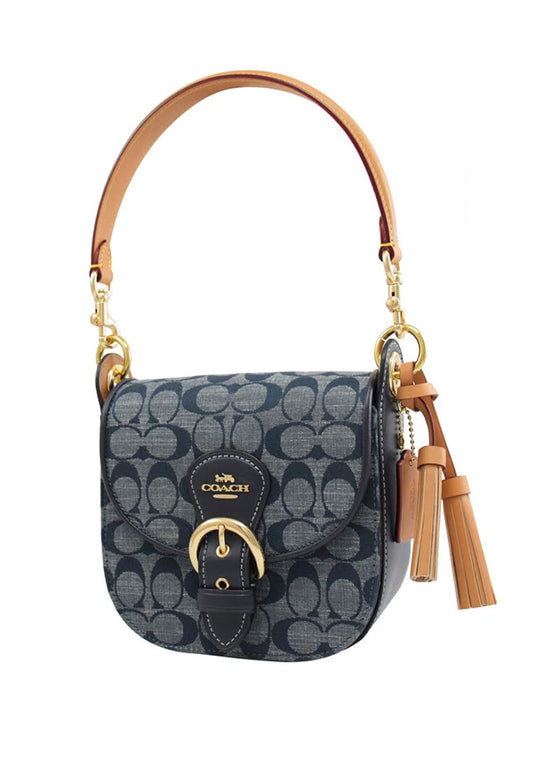 Coach Kleo Shoulder Bag 17 In Signature Chambray - Denim