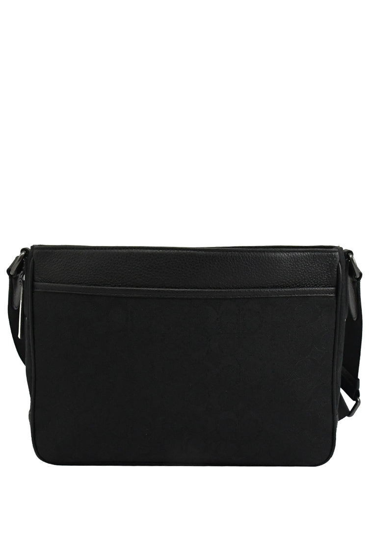 Coach Thompson Crossbody In Signature Jacquard With Varsity Stripe - Black/Multi