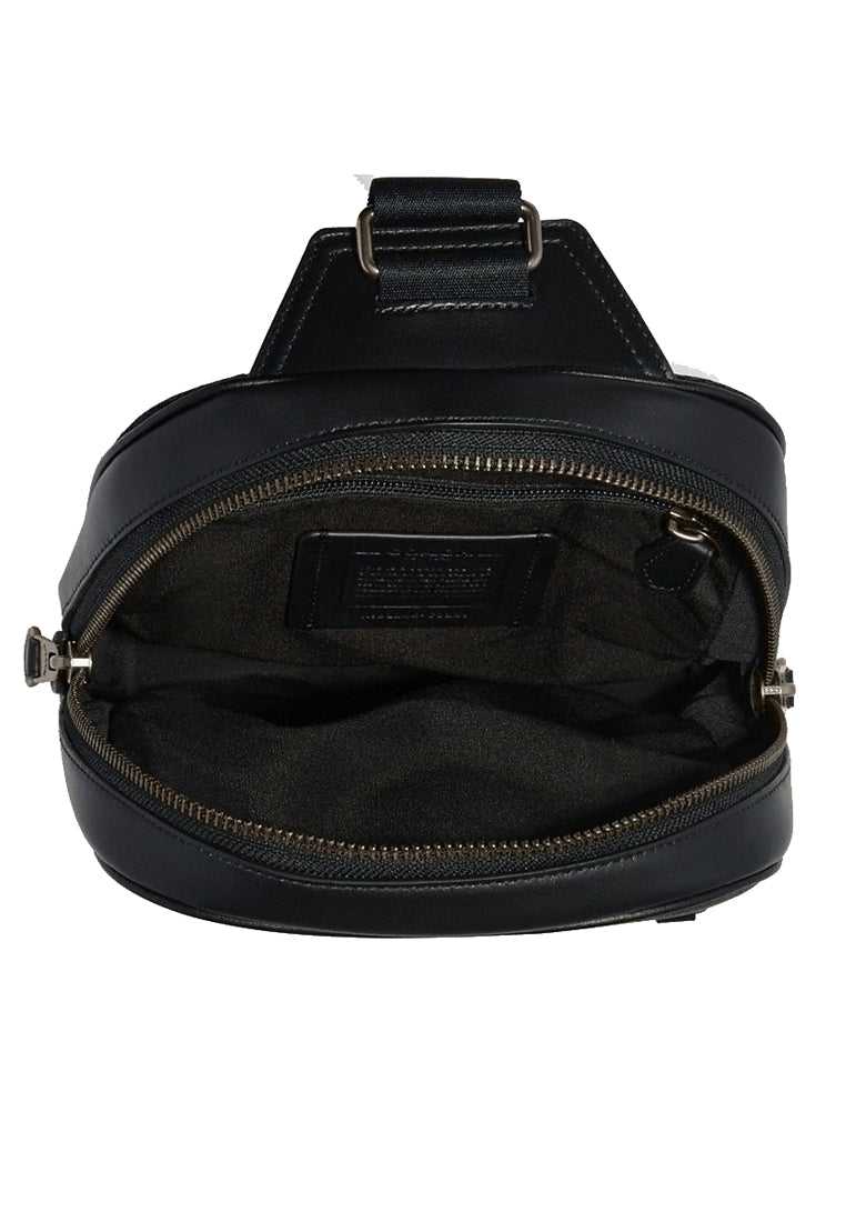 Coach Graham Pack In Signature Canvas With Varsity Stripe - Mahogany