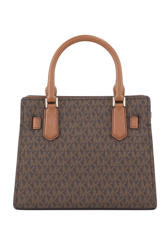 Michael Kors Hamilton Signature Small Satchel - Brown