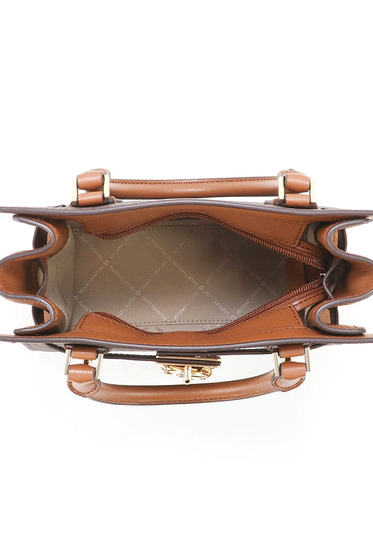Michael Kors Hamilton Signature Small Satchel - Brown