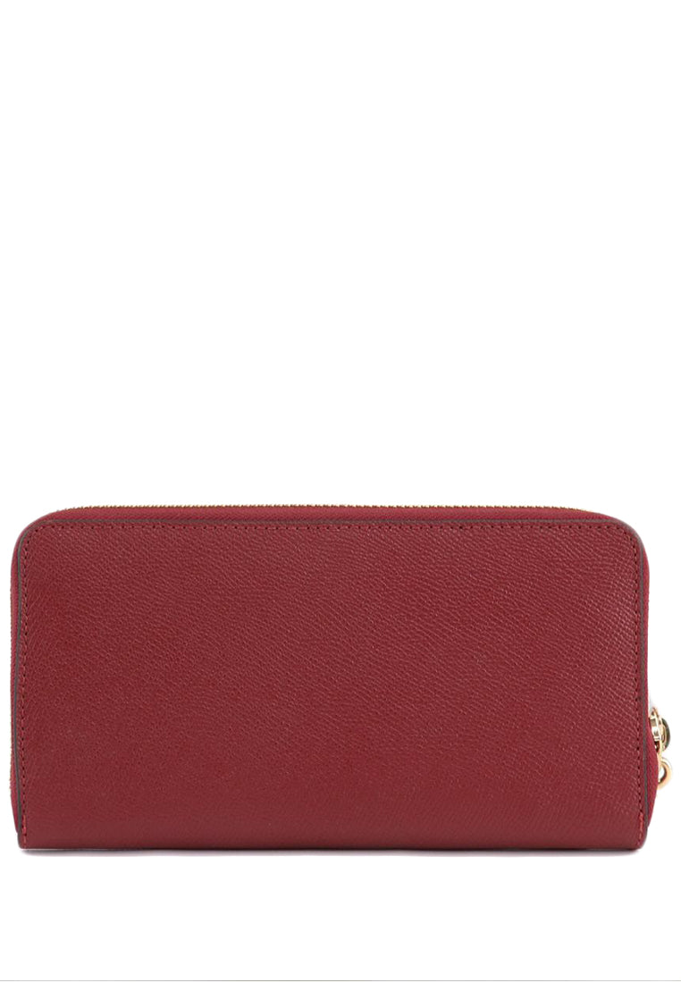 Coach Long Zip Around Wallet - Red