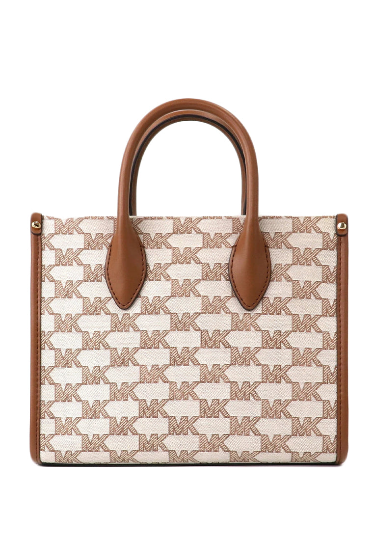 Michael Kors Mirella Small Logo Jacquard Crossbody Bag - Brown