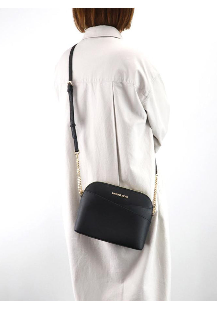 Michael Kors Jet Set Travel Medium Dome Crossbody Bag - Black
