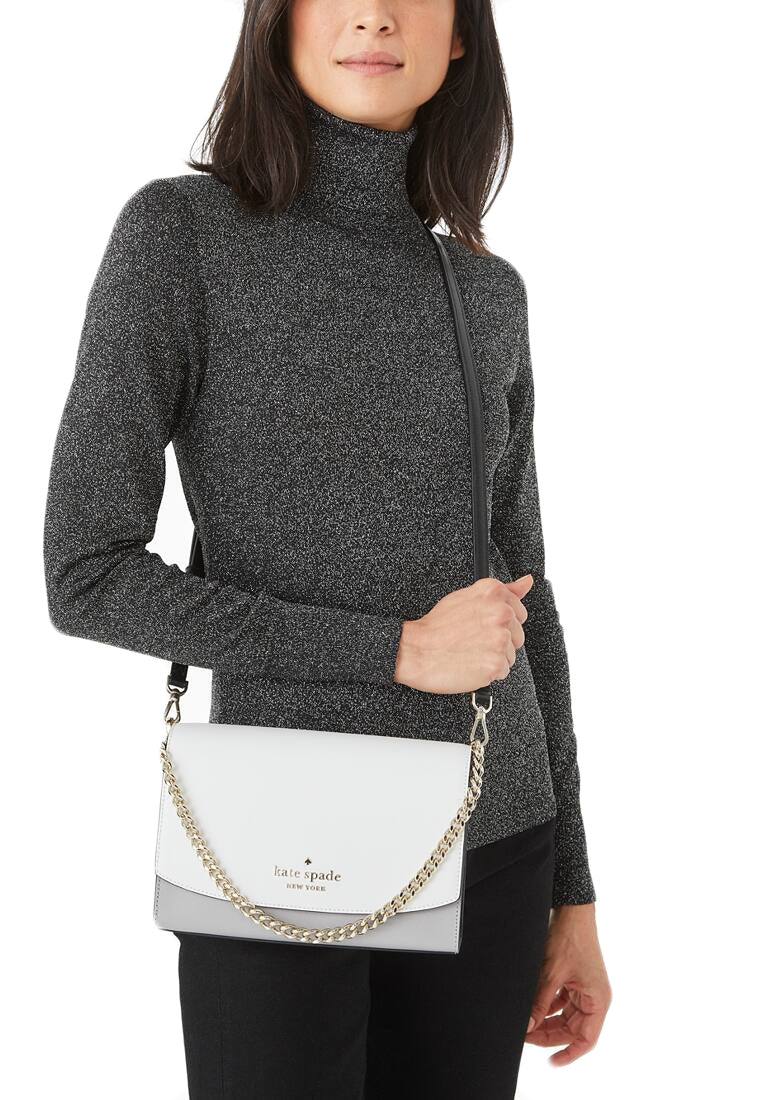 Kate Spade Carson Colorblock Crossbody Bag - White/Grey