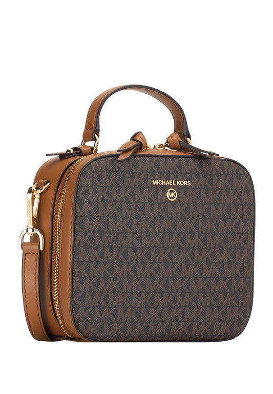 Michael Kors Jet Set Medium Logo Crossbody Bag - Brown