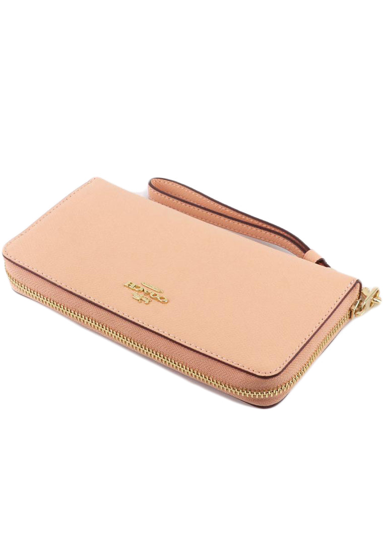 Coach Long Zip Around Wallet - Faded Blush