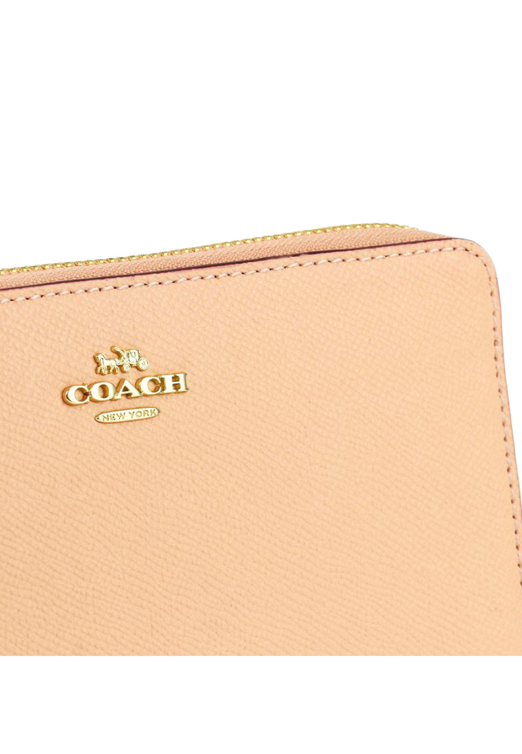 Coach Long Zip Around Wallet - Faded Blush