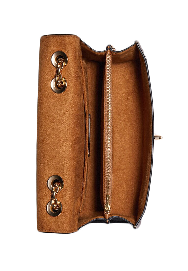 Coach Lane Shoulder Bag In Colorblock Signature Canvas - Dark Brown/Brown