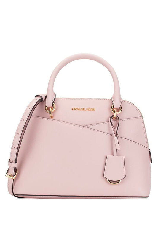 Michael Kors Jet Set Travel Medium Saffiano Leather Dome Satchel - Powder Blush