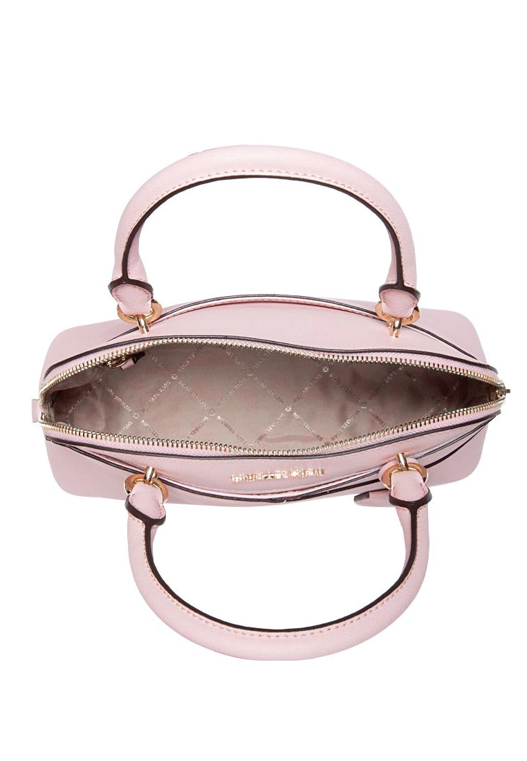 Michael Kors Jet Set Travel Medium Saffiano Leather Dome Satchel - Powder Blush