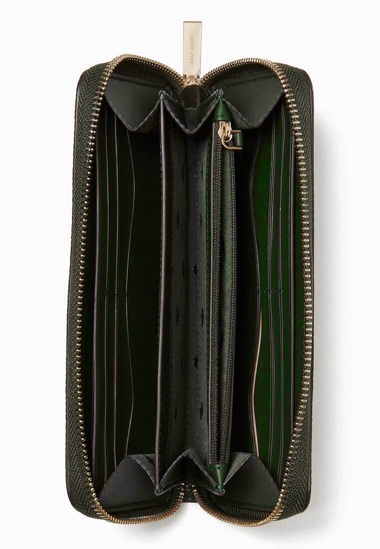 Kate Spade Leila Large Continental Wallet - Evergreen