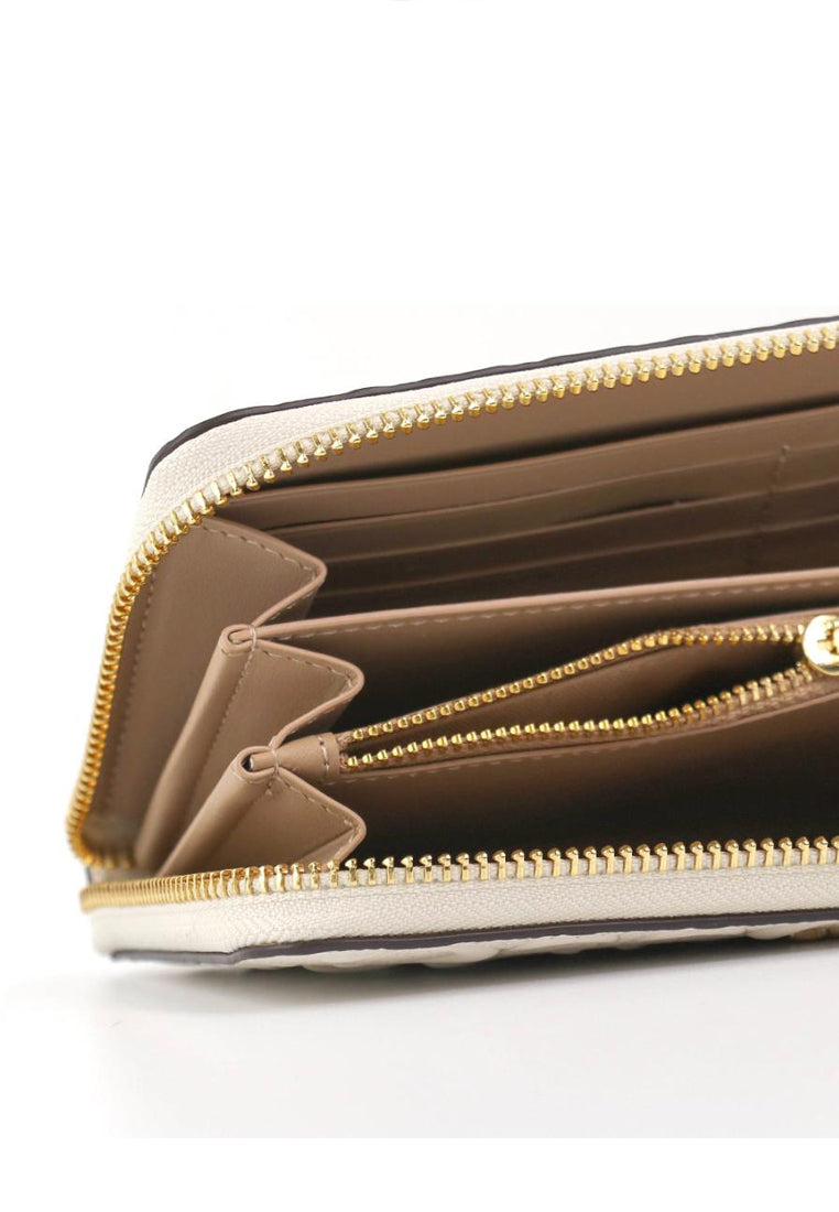 Coach Boxed Long Zip Around Wallet In Signature Leather - White