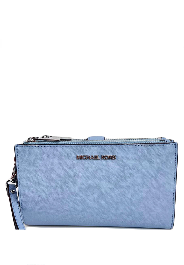 Michael Kors Jet Set Travel Large Double Zip Wristlet - Pale Blue