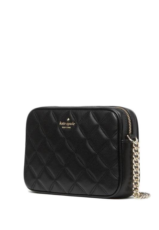 Kate Spade Tinsel Smooth Quilted Boxed Crossbody Set - Black