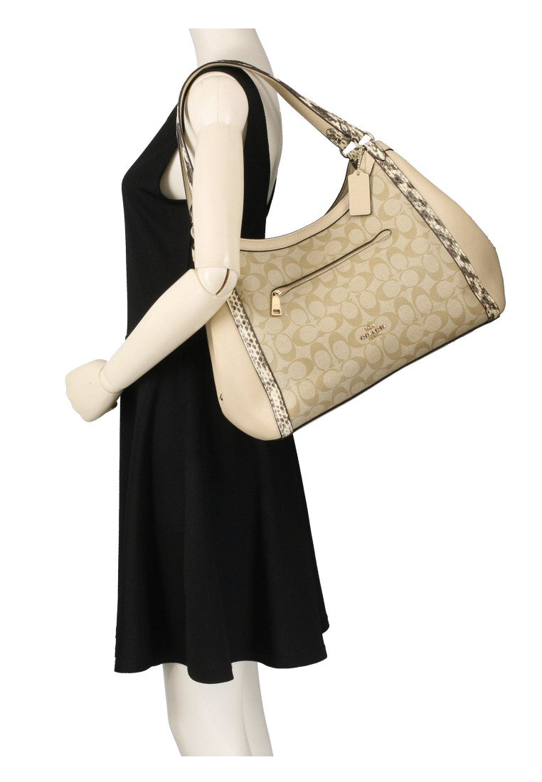 Coach Kristy Shoulder Bag In Colorblock Signature Canvas - Brown
