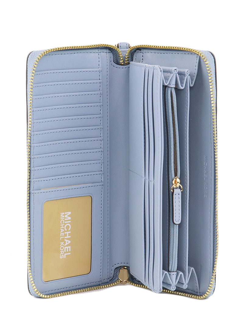 Michael Kors Jet Set Travel Large Travel Continental Wallet - Pale Ocean