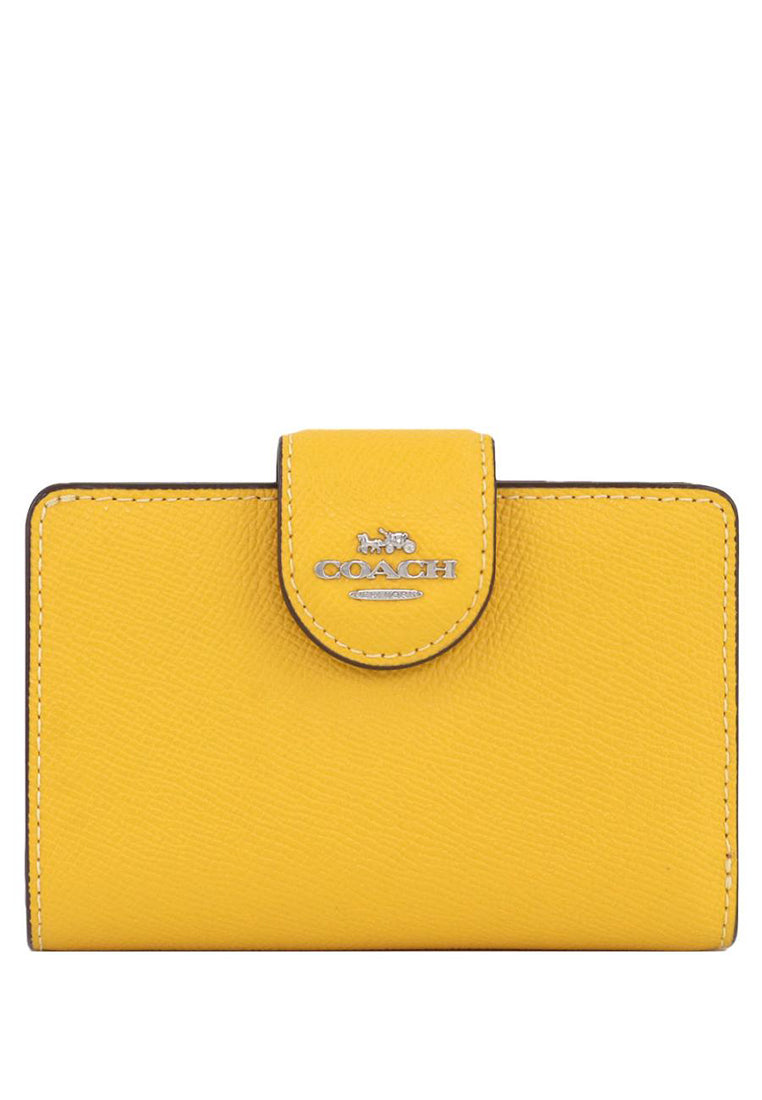 Coach Medium Corner Zip Wallet - Yellow